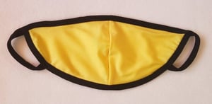 Image of Adult/Teen Yellow and Black Spandex Face Mask/Dust Mask/Eco-Friendly Mask/Travel Mask/Washable mask