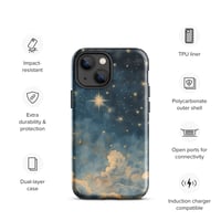 Image 19 of Celestial Night Sky Stars and Clouds Painting Tough Case for iPhone®