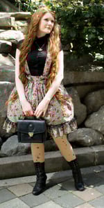 Image of Lolita/Rococo/Fairy Kei/Cosplay/Decora/Harajuku Inspired Cupcake Jumper Skirt/Lolita Jumper Skirt