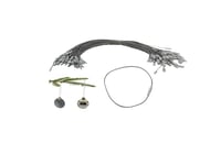 100 Christmas Ornament String Hangers with Snap Fastener Metallic Silver