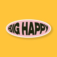 Big Happy "Fisheye Logo" Sticker