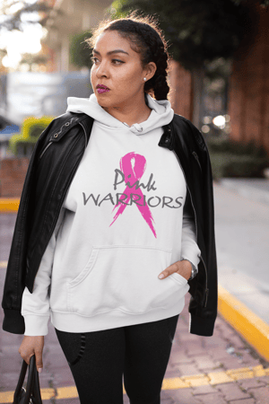 Image of Unisex Pink Warriors Hoodie in Black, Pink or White