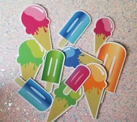 Image 2 of Bright Ice Cream Cones & Popsicle Stickers