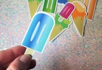 Image 3 of Bright Ice Cream Cones & Popsicle Stickers