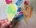 Bright Ice Cream Cones & Popsicle Stickers