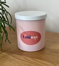 Large Candle in Pink Jar