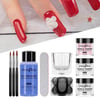 9 PCS Nail Powder Manicure Set Nail Extension Polygel Glitter Acrylic Powder 3D Carve Nail Art Easy 