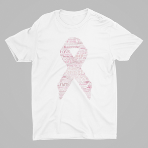 Image of Unisex Pink Ribbon Breast Cancer T-Shirt