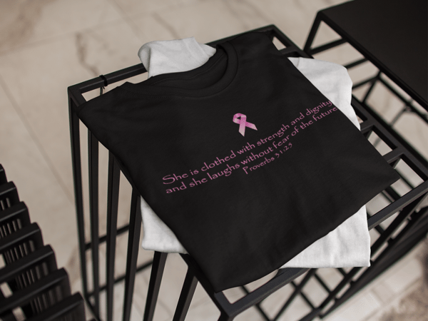 Image of Unisex Without Fear Breast Cancer T-Shirt