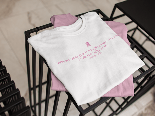 Image of Unisex Deep Waters Breast Cancer T-Shirt