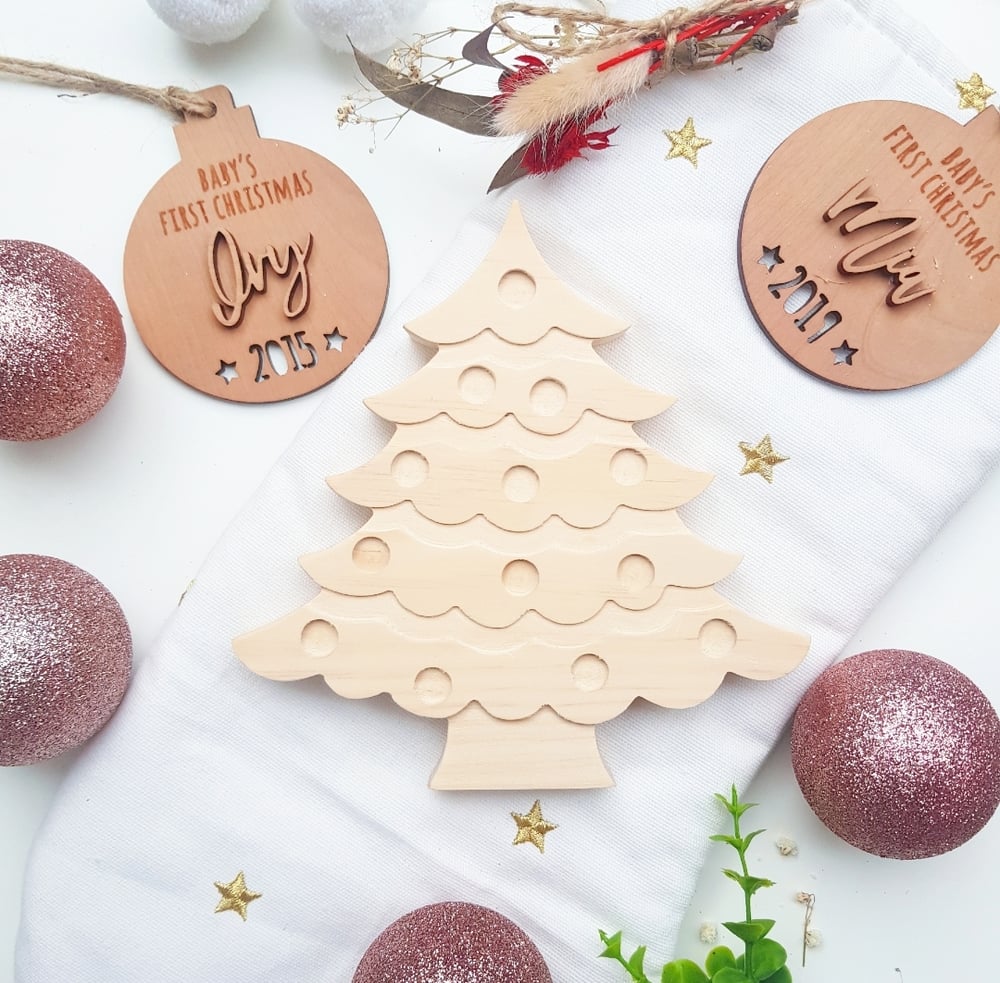 Image of DIY Wooden Christmas Trees