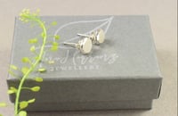 Image 2 of Faceted pebble stud earrings 