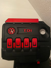 Image 2 of Vw Golf ‘TDI’ Engine Cover Sticker Kit 