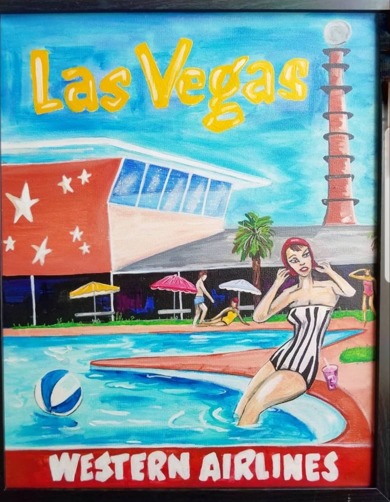 Image of Las Vegas Travel Poster Painting 