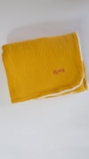 Couverture polaire moutarde Bébé