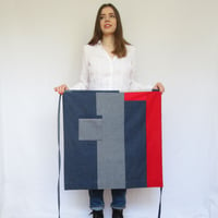 Image 1 of Boro Patchwork Denim Half Apron, One-Of-A-Kind. No16:2. was £118.00 now 25% off