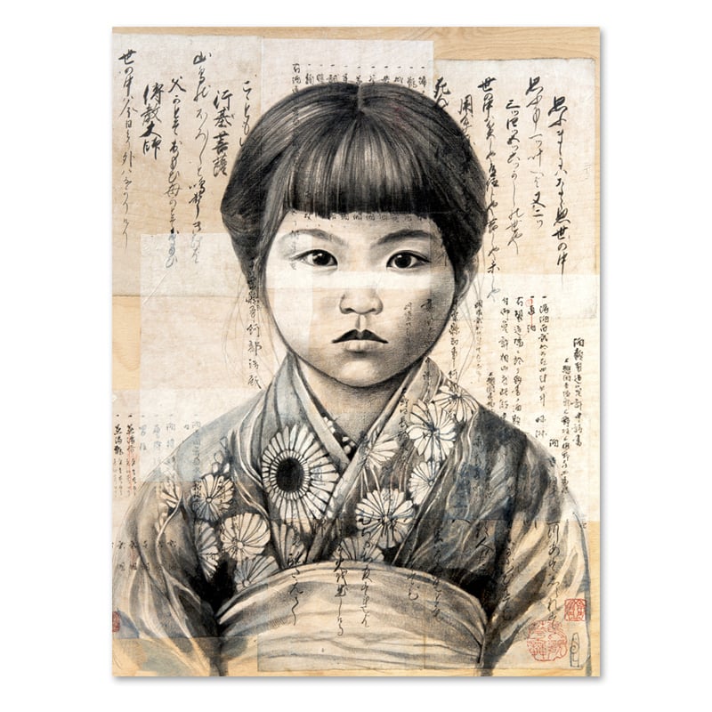 Image of Paper Art Print - "Keiko"