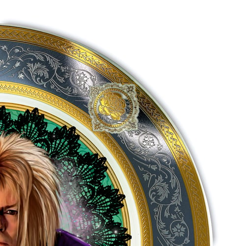 Image of Jareth the Goblin King - Labyrinth - Large Fine China Plate - #0773 