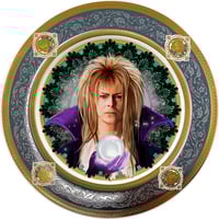 Image 1 of Jareth the Goblin King - Labyrinth - Large Fine China Plate - #0773 