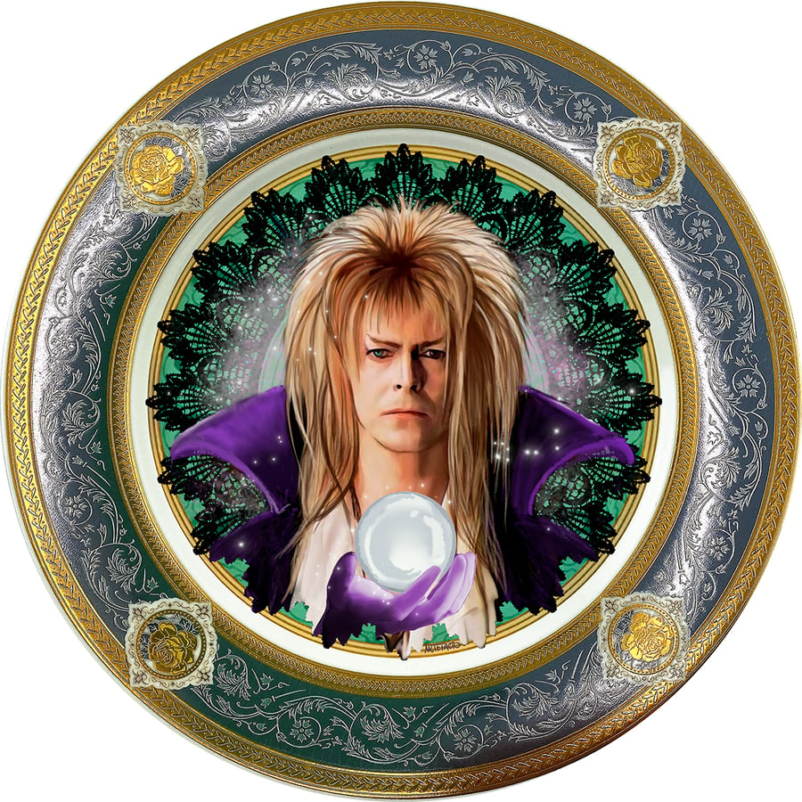 Image of Jareth the Goblin King - Labyrinth - Fine China Plate - #0788