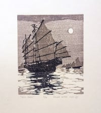 Image 2 of "Edo Haze", three block woodcut on Shintorinko Cream washi paper