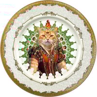 Image 1 of Lady Red - Fine China Plate - #0789