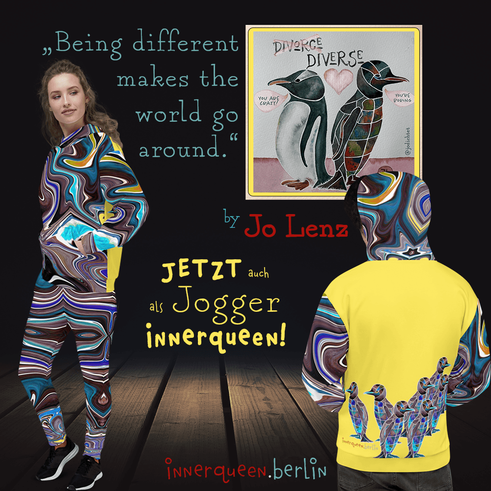 Image of Limited Edition - Art-Space Rainbow Penguins Women's Joggers