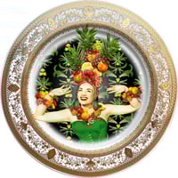 Image 1 of Es Miranda! Black - Large Fine China Plate - #0743