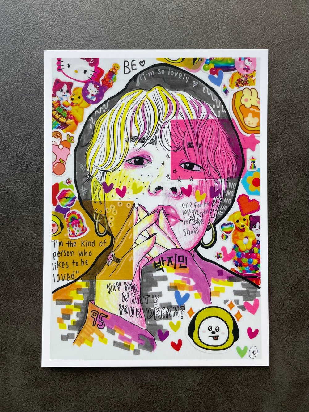 Image of "like to be loved" print set