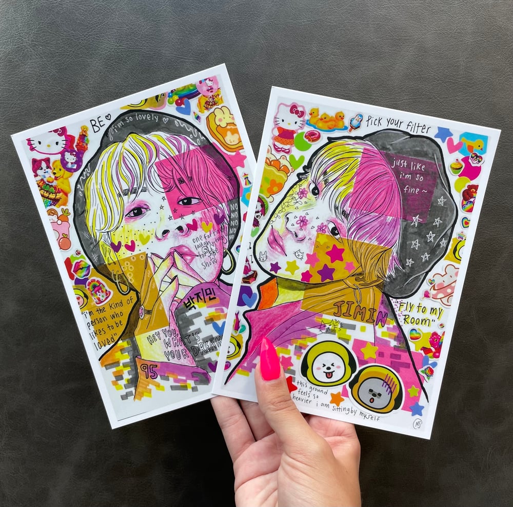 Image of "like to be loved" print set