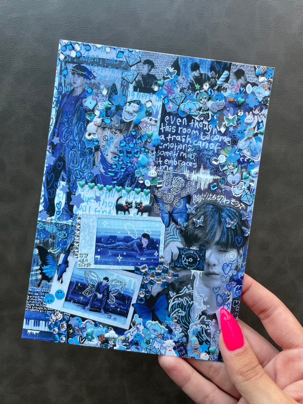 Image of "be blue" print