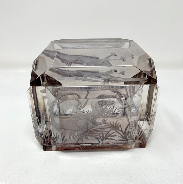 Image of Dinosaurs Lucite Box (with Pterodactyl Lid)