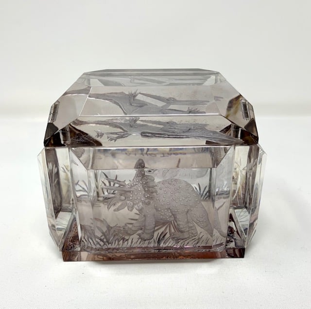 Image of Dinosaurs Lucite Box (with Pterodactyl Lid)