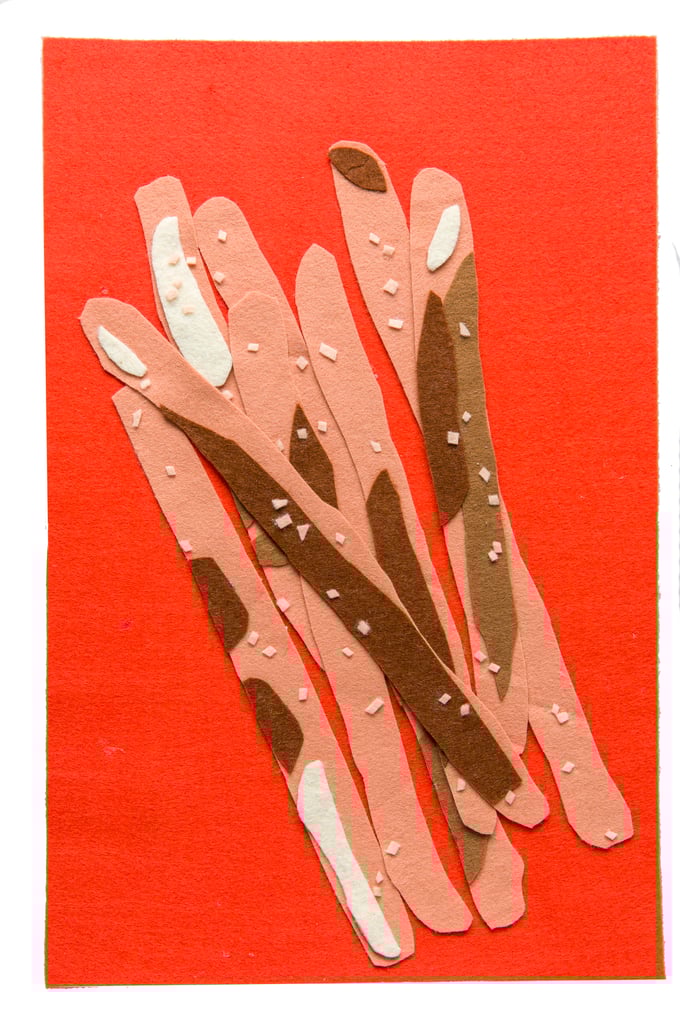 Image of Felt collage 'Grissini'