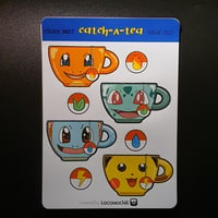 Image 1 of “Catch A Tea” Pokémon Tea Cup Sticker Sheet ISSUE-002 