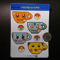 Image 3 of “Catch A Tea” Pokémon Tea Cup Sticker Sheet ISSUE-002 
