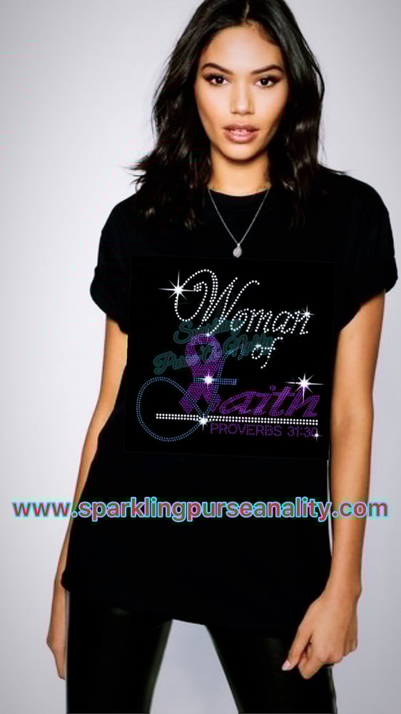 Image of "Sparkling" Woman of Faith Breast Cancer Awareness