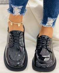 Image 1 of Lace-up Round Toe Loafers