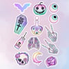 Creepy Cute Pastel Macabre Stickers (13 Pack)