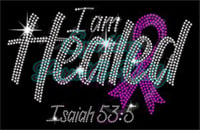 Image 2 of "Sparkling" I am Healed Isaiah 53:5