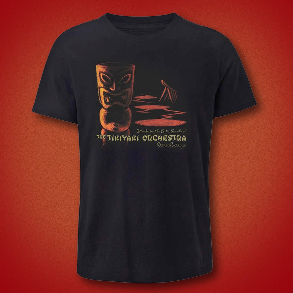 Image of Tikiyaki Orchestra Stereoexotique Gold LP and  T-Shirt Bundle 