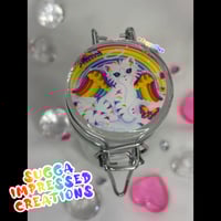 Image 1 of Pretty Kitty Lisa Frank Mini Glass Stash