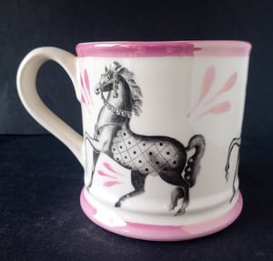 Harlequinade horses mug