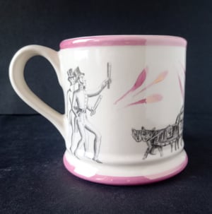 Clown and cats mug