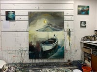 Image 2 of Painting / maleri / "Forgotten land III" / 120x160 cm