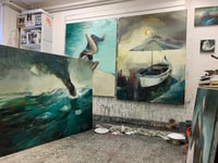 Image 5 of Painting / maleri / "Forgotten land III" / 120x160 cm