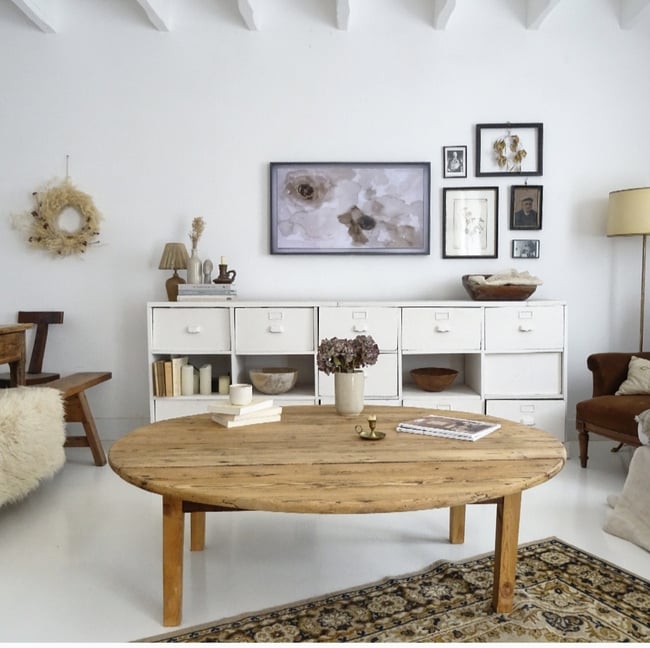 Grande table basse ovale