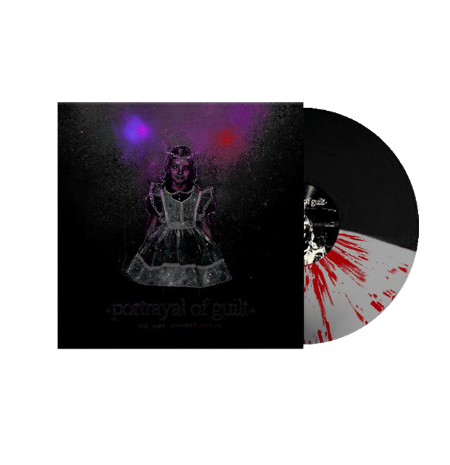 Portrayal of Guilt - We are Always Alone (Silver  / Black / Red Splatter Vinyl, 12" LP)