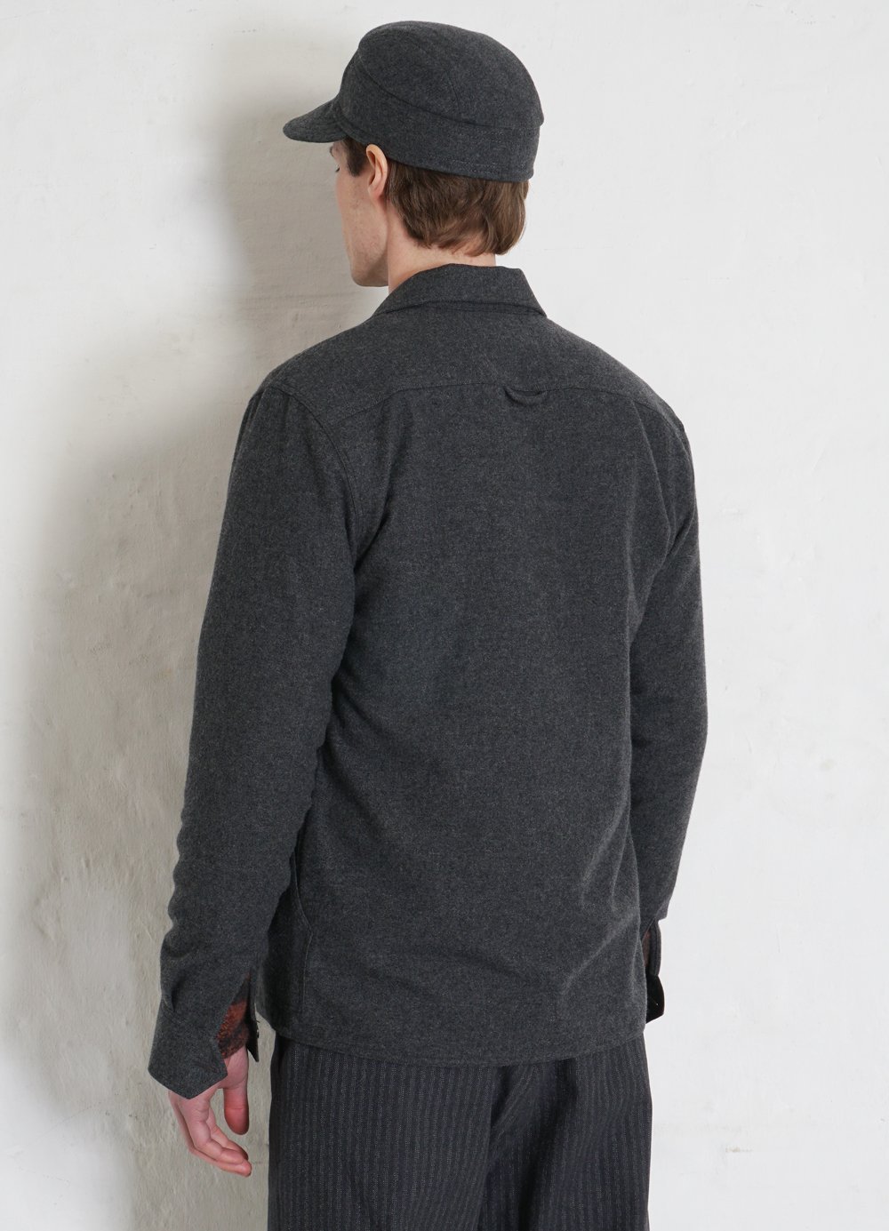 Hansen Garments STEFAN | Worker Over Shirt | grey melange
