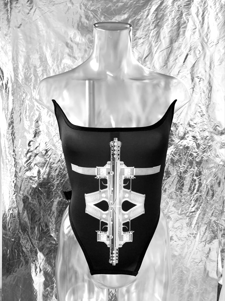 Image of TERROR VISION - Tech9cross’ neoprene 2way corset